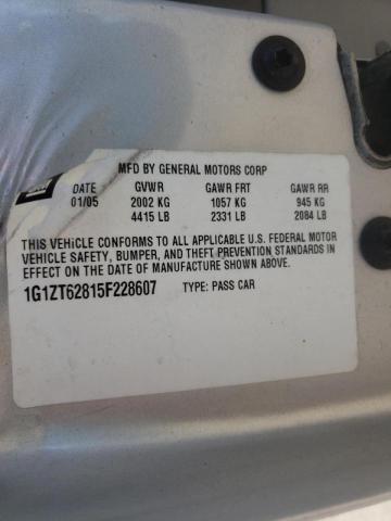 1G1ZT62815F228607 - 2005 CHEVROLET MALIBU MAXX LS SILVER photo 12