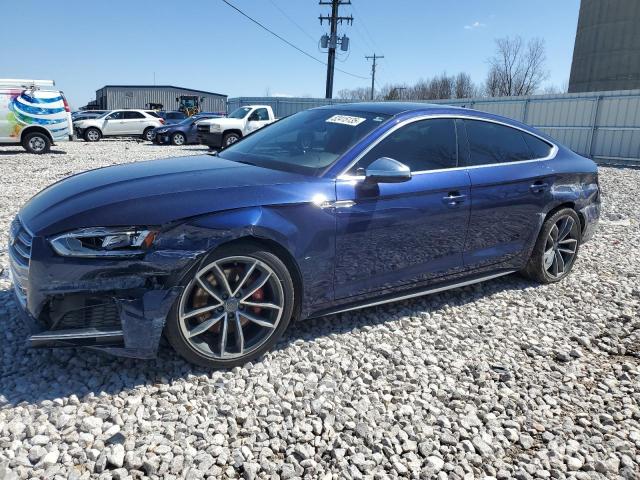WAUB4CF54JA020763 - 2018 AUDI S5 PREMIUM PLUS ლურჯი ფოტო 1