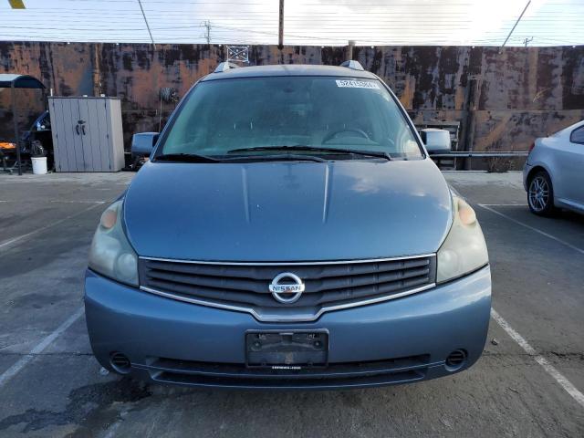 5N1BV28U28N110572 - 2008 NISSAN QUEST S BLUE photo 5