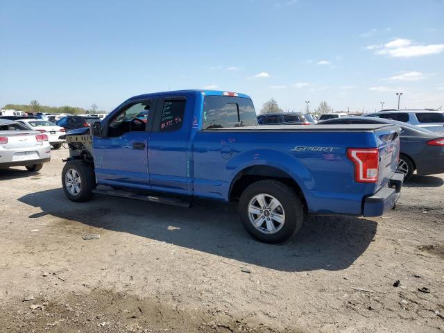 1FTEX1CP6HKE08955 - 2017 FORD F150 SUPER CAB BLUE photo 2