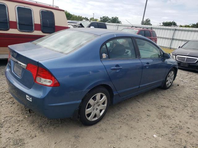 1HGFA16569L012926 - 2009 HONDA CIVIC LX BLUE photo 3