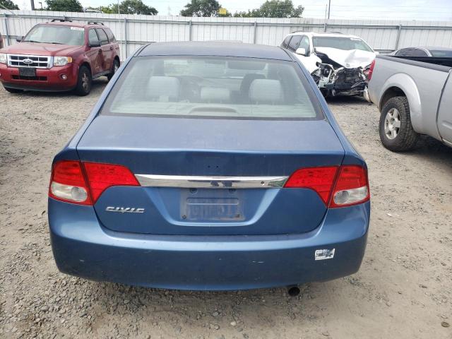 1HGFA16569L012926 - 2009 HONDA CIVIC LX BLUE photo 6