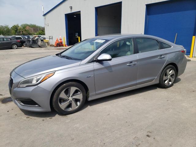 KMHE34L16GA009973 - 2016 HYUNDAI SONATA HYBRID SILVER photo 1