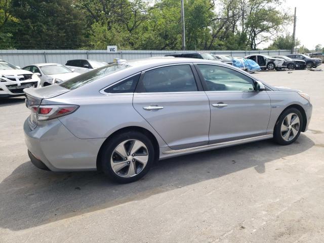 KMHE34L16GA009973 - 2016 HYUNDAI SONATA HYBRID SILVER photo 3