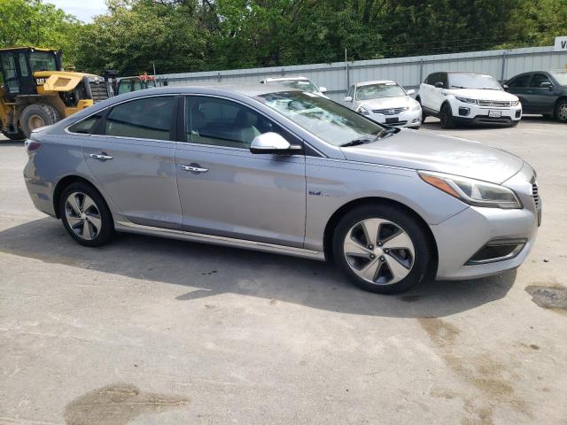 KMHE34L16GA009973 - 2016 HYUNDAI SONATA HYBRID SILVER photo 4