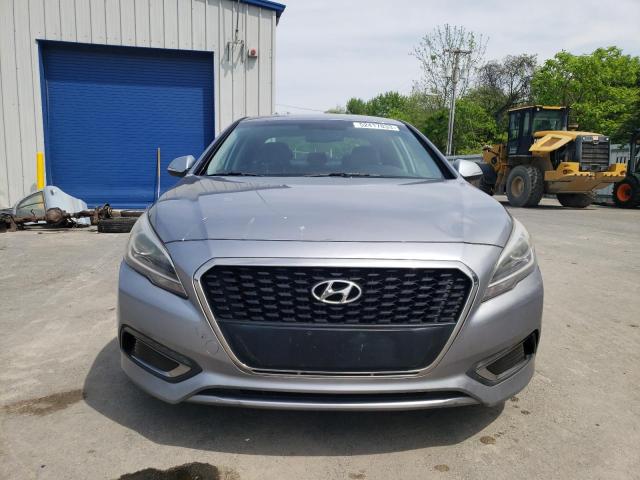 KMHE34L16GA009973 - 2016 HYUNDAI SONATA HYBRID SILVER photo 5