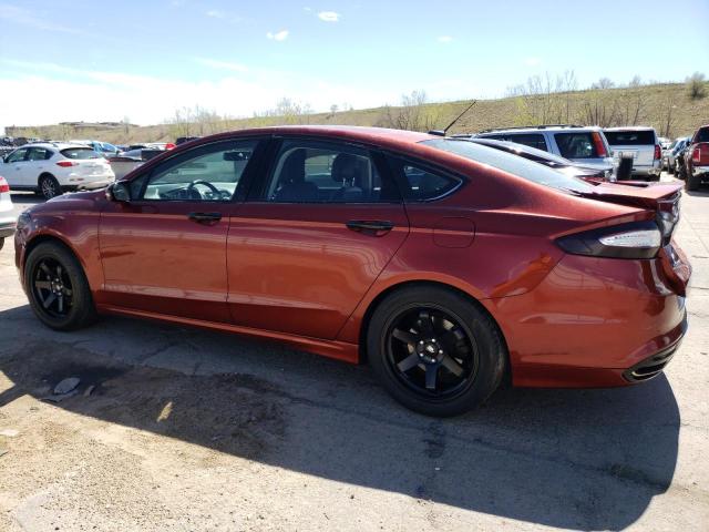 3FA6P0D9XER236361 - 2014 FORD FUSION TITANIUM ORANGE photo 2