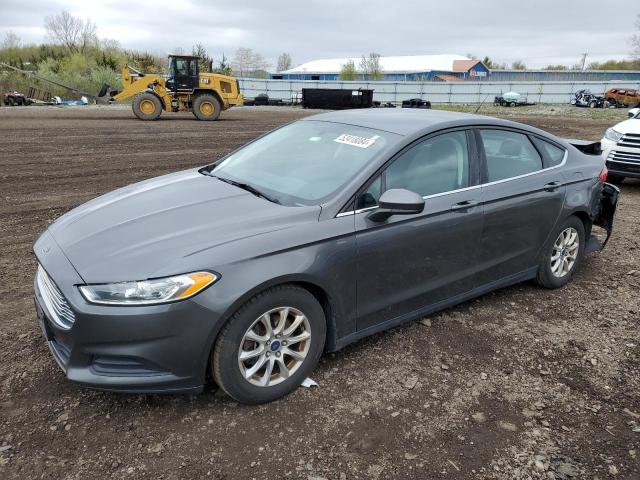 1FA6P0G75G5102437 - 2016 FORD FUSION S GRAY photo 1