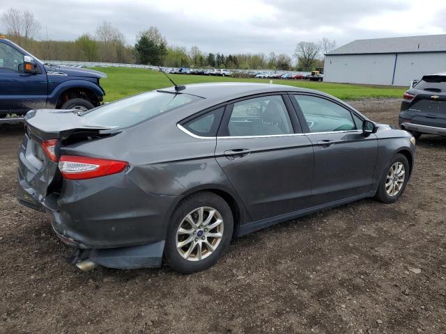 1FA6P0G75G5102437 - 2016 FORD FUSION S GRAY photo 3