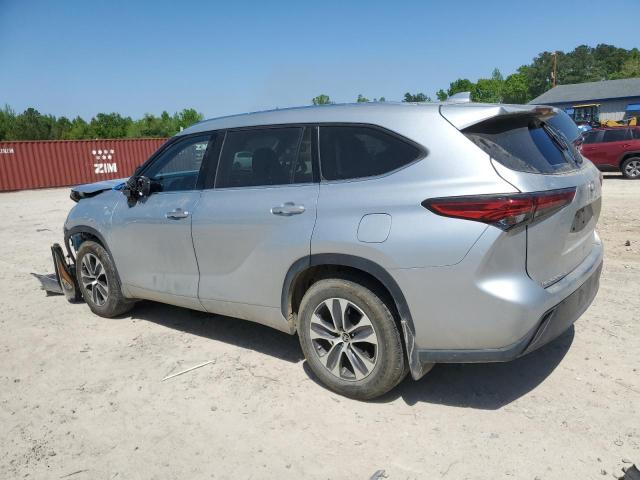 5TDGZRBHXLS517481 - 2020 TOYOTA HIGHLANDER XLE 银色 照片 2