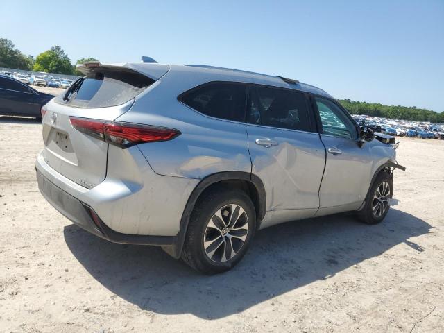 5TDGZRBHXLS517481 - 2020 TOYOTA HIGHLANDER XLE 银色 照片 3