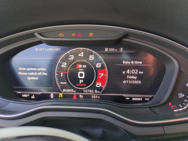 WAUC4DF52JA075836 - 2018 AUDI S5 PRESTIGE WHITE photo 9