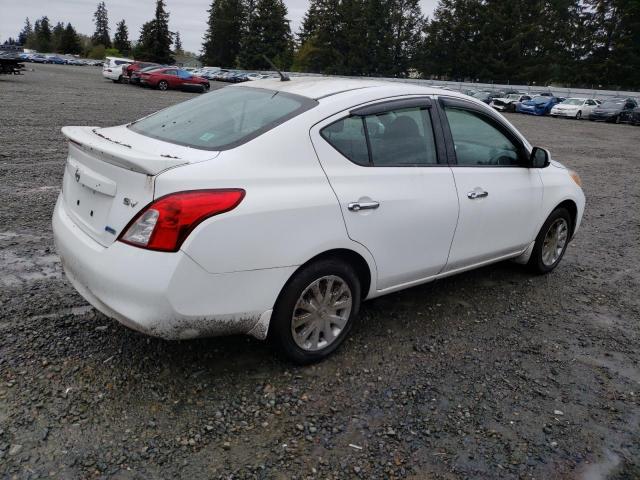 3N1CN7AP8EL815496 - 2014 NISSAN VERSA S WHITE photo 3