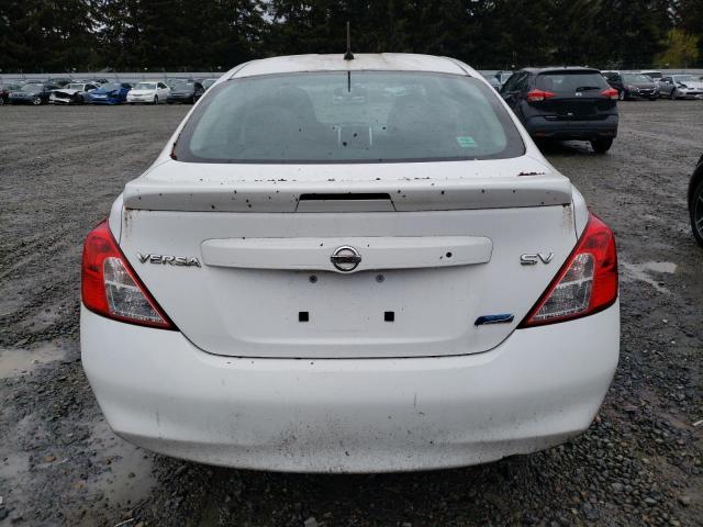 3N1CN7AP8EL815496 - 2014 NISSAN VERSA S WHITE photo 6