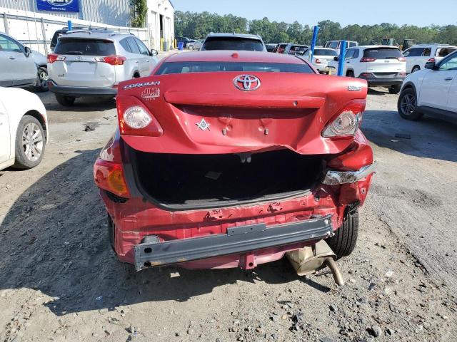 JTDBL40E499080026 - 2009 TOYOTA COROLLA BASE RED photo 6