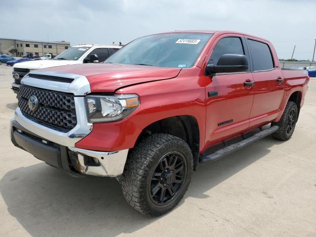 5TFDY5F1XMX992846 - 2021 TOYOTA TUNDRA CREWMAX SR5 RED photo 1