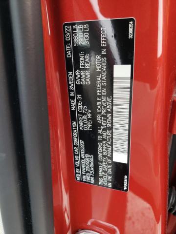 YV4H60DL4N1053207 - 2022 VOLVO XC60 T8 RECHARGE INSCRIPTION RED photo 14