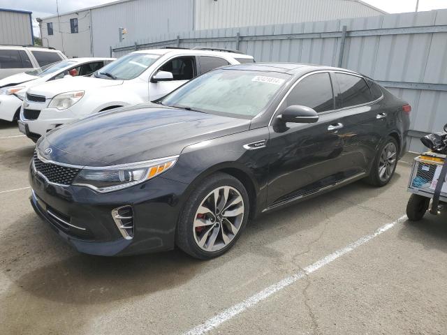 5XXGV4L20GG095690 - 2016 KIA OPTIMA SXL BLACK photo 1