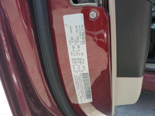 2C4RC1EG2HR759499 - 2017 CHRYSLER PACIFICA TOURING L PLUS RED photo 12