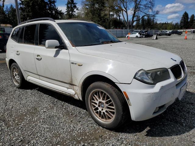 WBXPC93407WF13707 - 2007 BMW X3 3.0SI WHITE photo 4