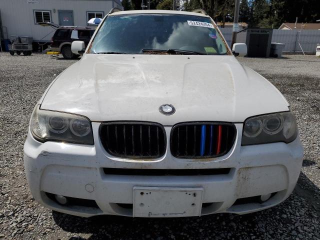 WBXPC93407WF13707 - 2007 BMW X3 3.0SI WHITE photo 5