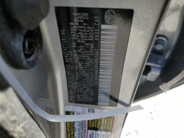 4T1K61AKXRU851947 - 2024 TOYOTA CAMRY XSE SILVER photo 13