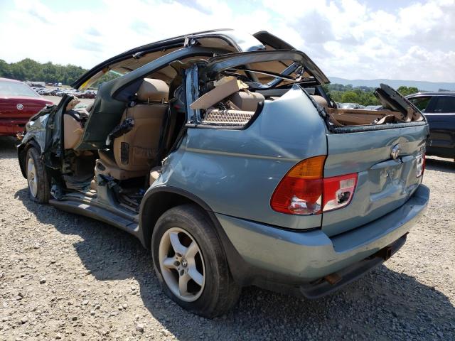 5UXFA53563LV93148 - 2003 BMW X5 3.0I BLUE photo 2