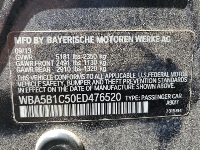 WBA5B1C50ED476520 - 2014 BMW 535 I GRAY photo 12