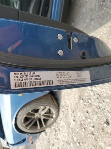 2C3CDZFJ1NH109046 - 2022 DODGE CHALLENGER R/T SCAT PACK BLUE photo 12
