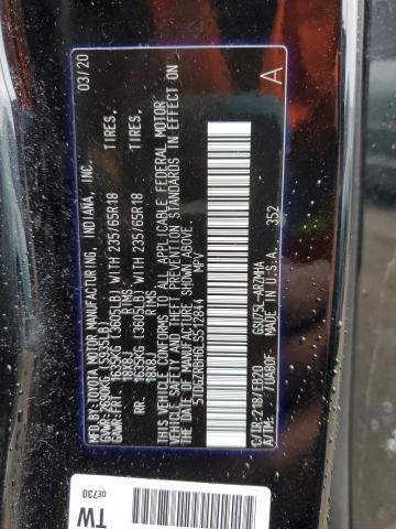 5TDGZRBH6LS512844 - 2020 TOYOTA HIGHLANDER XLE Qara foto 14