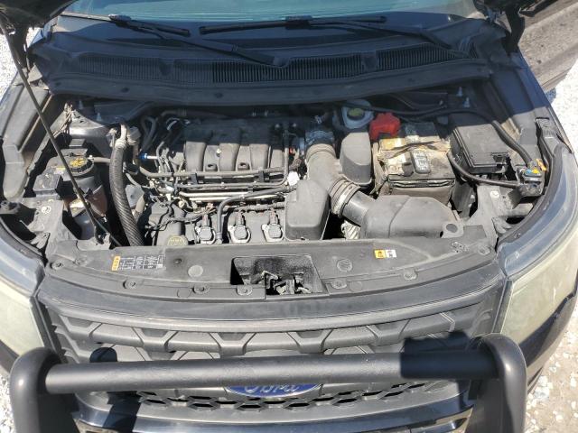 1FM5K8AR0GGA62927 - 2016 FORD EXPLORER POLICE INTERCEPTOR Սև լուսանկար 12