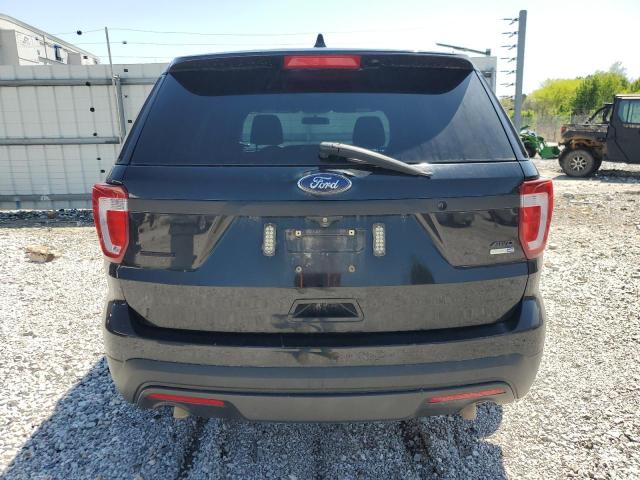 1FM5K8AR0GGA62927 - 2016 FORD EXPLORER POLICE INTERCEPTOR Սև լուսանկար 6