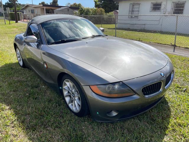 4USBT33443LS41878 - 2003 BMW Z4 2.5 GRAY photo 1