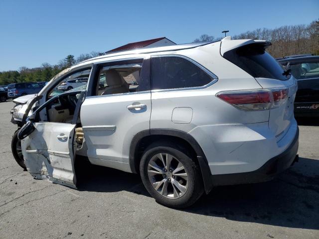 5TDJKRFH5FS205660 - 2015 TOYOTA HIGHLANDER XLE WHITE photo 2