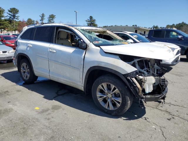 5TDJKRFH5FS205660 - 2015 TOYOTA HIGHLANDER XLE WHITE photo 4