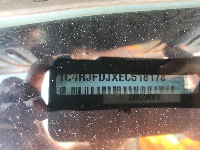 1C4RJFDJXEC518178 - 2014 JEEP GRAND CHEROKEE SRT-8 BLACK photo 13