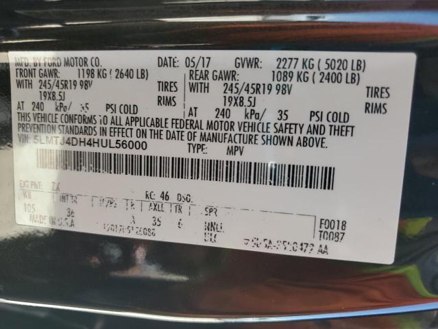 5LMTJ4DH4HUL56000 - 2017 LINCOLN MKC BLACK LABEL أسود صورة 13