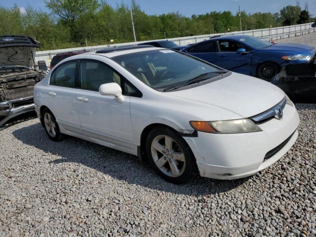 2HGFA16908H354564 - 2008 HONDA CIVIC EXL WHITE photo 4