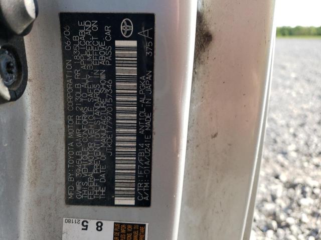 JTKDE177970157346 - 2007 TOYOTA SCION TC 银色 照片 12