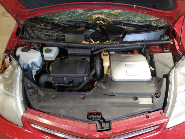 JTDKB20U197849057 - 2009 TOYOTA PRIUS RED photo 11