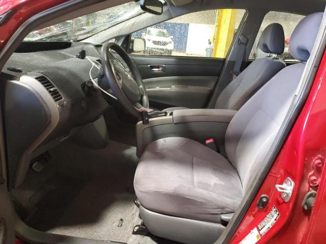 JTDKB20U197849057 - 2009 TOYOTA PRIUS RED photo 7