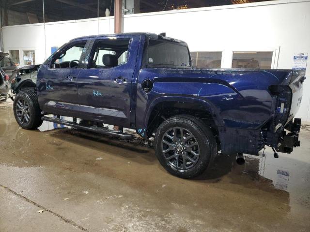 5TFNA5DB4NX010864 - 2022 TOYOTA TUNDRA CREWMAX PLATINUM 蓝色 照片 2