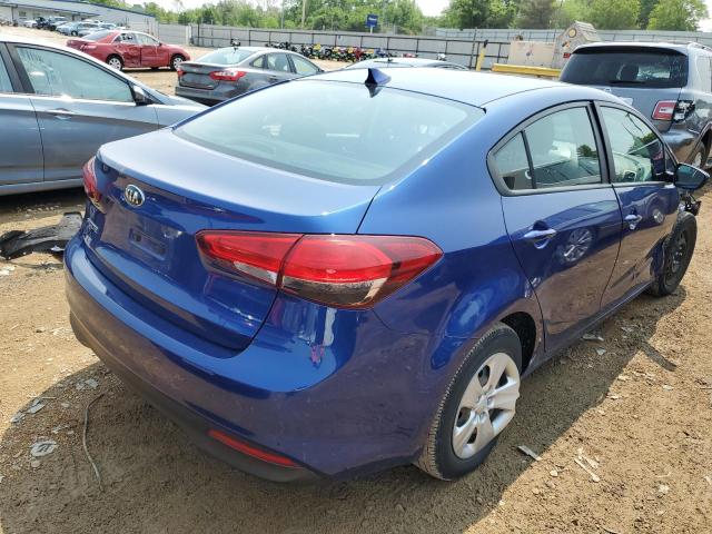 3KPFK4A70HE083293 - 2017 KIA FORTE LX BLUE photo 3