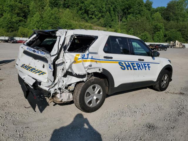 1FM5K8AB7NGA02952 - 2022 FORD EXPLORER POLICE INTERCEPTOR Weiß Foto 3