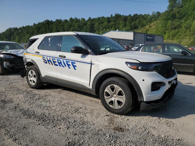 1FM5K8AB7NGA02952 - 2022 FORD EXPLORER POLICE INTERCEPTOR WHITE photo 4