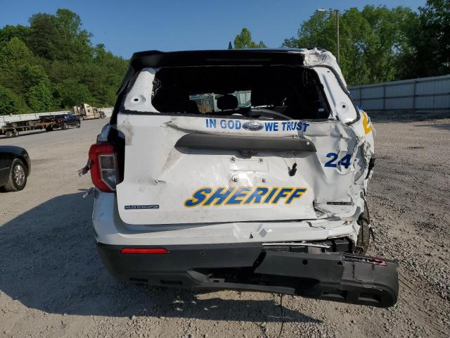 1FM5K8AB7NGA02952 - 2022 FORD EXPLORER POLICE INTERCEPTOR Weiß Foto 6