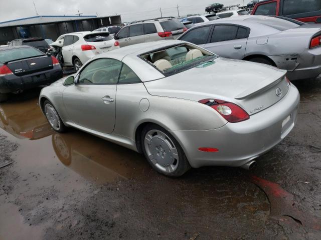 JTHFN48YX30040702 - 2003 LEXUS SC 430 SILVER photo 2