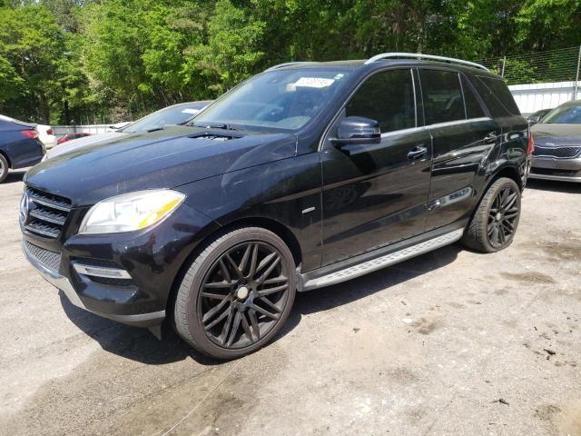 4JGDA5HB2CA034520 - 2012 MERCEDES-BENZ ML 350 4MATIC BLACK photo 1