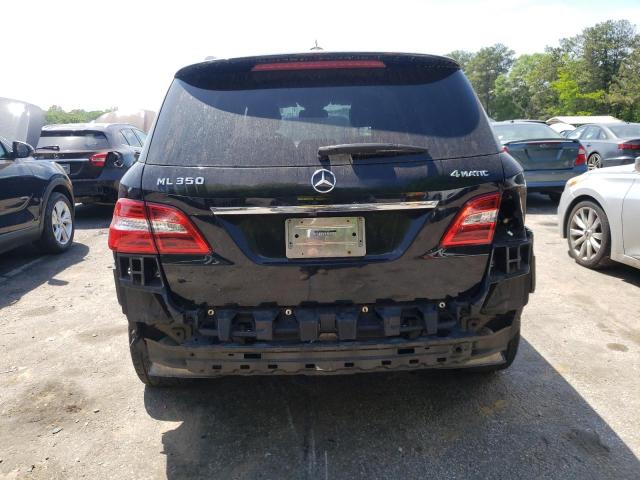 4JGDA5HB2CA034520 - 2012 MERCEDES-BENZ ML 350 4MATIC BLACK photo 6