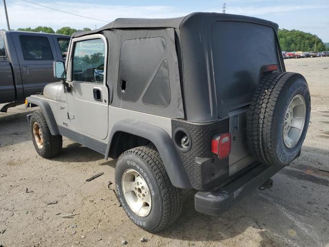 1J4FA49S72P710035 - 2002 JEEP WRANGLER / SPORT GRAY photo 2